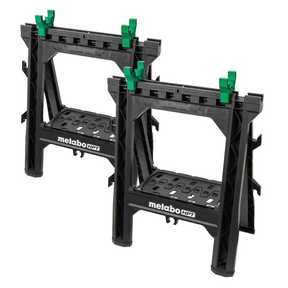 Heavy Duty Sawhorses 2-Pack - Supports 1200 lbs per pair