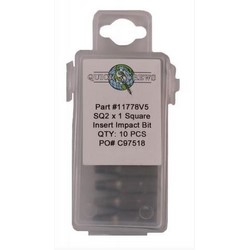 #2x1&quot; SQ INSERT IMPACT BIT 10/