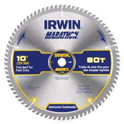 10&quot; 80T 5/8&quot;ARBOR ATB .095KERF  MARATHON TRIM/FINISH BLADE