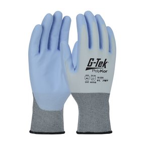 Large Seamless Knit PolyKor X7  Blended Glove w/NeoFoam Coated 