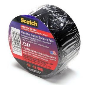 1-1/2x15FT Linerless Black  Electrical Rubber Tape 12/CS