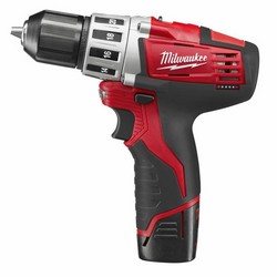 M12 3/8 HAMMER DRILL KIT W/2 BAT