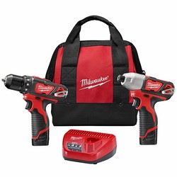 M12 COMBO DRILL(2410-20) IMPACT(2450-20) W/2 BAT