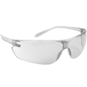 Rimless Safety Glasses with  Clear Temple Clear Lens and 