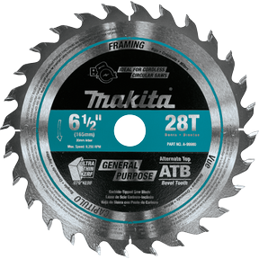 6-1/2&quot; 28T Carbide-Tipped Cordless Plunge Wood Saw Blade