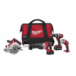M18 LI-ION 4 TOOL: HAMMERDRLL  /SAWZALL/CIRC SAW/WORKLIGHT