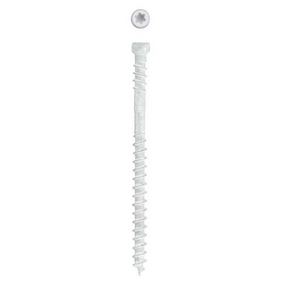 SPAX #8x2-1/2&quot; T10+ Cylindric Hd White Composite (425) 3/SLV