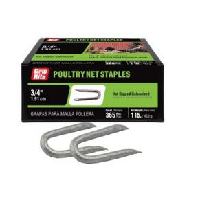 3/4&quot; HDG U FENCE STPL FOR  CHICKEN WIRE (1LB)