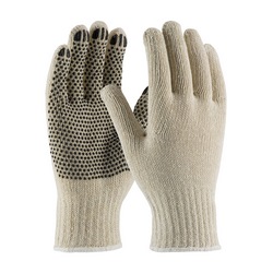 Knit Cotton/Poly Glove w/PVC  Dots 12ea/box