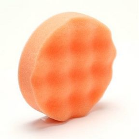 3-1/4&quot; Buffing Pad Finesse-it Orange Foam White Loop 10/50