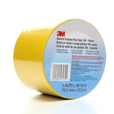 3X36YD VINYL TAPE YELLOW 12/CS