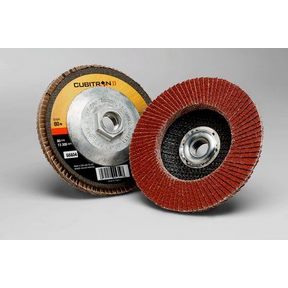 4-1/2&quot;x5/8&quot;-11 80+ 967A T27 Cubitron II Flap Disc 10/CS