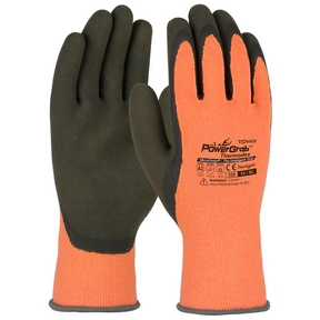 XL Hi-Vis Seamless Knit Glove  with Latex MicroFinish Grip on 