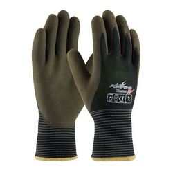 Seamless Knit Polyester Glove MED Acrylic Liner &amp;Latex Grip 