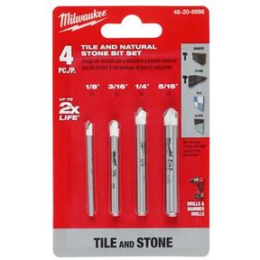 4PC NATURAL STONE BIT SET (1/8&quot; 3/16&quot; 1/4&quot; 5/16&quot;)