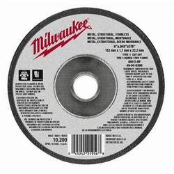6&quot;x.045&quot;x7/8&quot; CUT-OFF WHEEL T1 A60T Metal/SS (25)