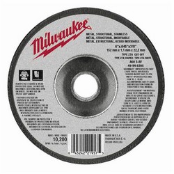 6&quot;x.045&quot;x7/8&quot; CUT-OFF WHEEL T27 A60T Metal/SS (25)