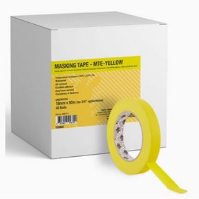 3/4X50m Masking Tape Yellow   48/CS