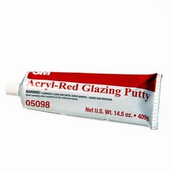ACRYL-RED GLAZING PUTTY 14.5OZ 12/cs