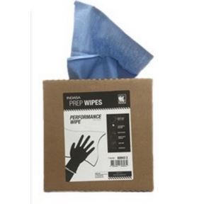 16 3/4&quot; x 9&quot; Tri-Fold blue  prep wipe sheets 125count Box