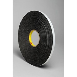 3/4X36YD DOUBLE FOAM BLK 12/CS