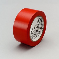 2X36YD VINYL TAPE RED 24/CS