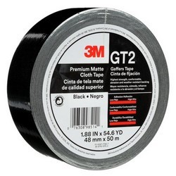2X55YD MATTE BLACK GAFFERS TAPE 24/CASE