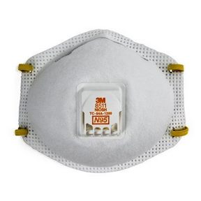 N95 RESPIRATOR w/VALVE 10BX/8C 