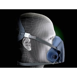 MEDIUM HALF FACE RESPIRATOR  10/CS(37082)