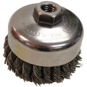 4&quot; Knot Wire Cup Brush 5/8&quot;-11
