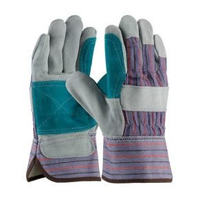 Select Grade Split Cowhide  Leather Double Palm Glove with 