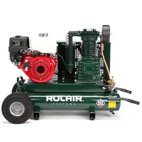 9HP Honda 20.1 CFM@90PSI 9 Gallon Twin Tank Wheeled Gas
