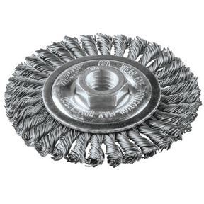 4&quot; Stringer Bead Twist Wire Wheel 5/8&quot;-11