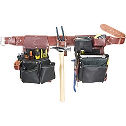 BLACK LEATHER GREEN BUILDING FRAMER SET LARGE