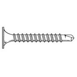 #6x1-5/8&quot; PH-Bugle Hd CRS BLK Drywall Screws (5M)