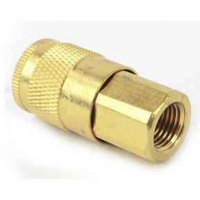 1/4&quot; X 1/4&quot; FPT AUTOMOTIVE  BRASS COUPLER (CH160)