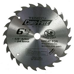 6-1/2&quot; 24T&quot;CORD-FREE&quot; CIRCULAR SAW BLADE