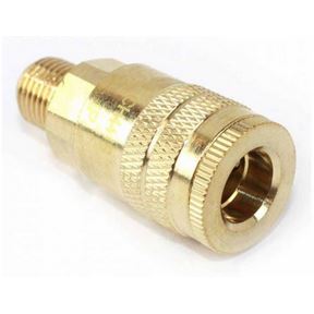 1/4&quot; X 1/4&quot; MPT INDUSTRIAL  BRASS COUPLER (CH152)
