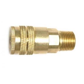 1/4&quot; X 3/8&quot; MPT INDUSTRIAL  BRASS COUPLER (CH155)