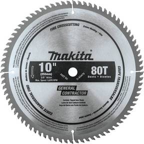 10&quot; 80T Micro-Polished Miter Saw Blade Fine Crosscutting