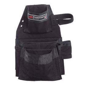 MITER POUCH BLACK LEFT