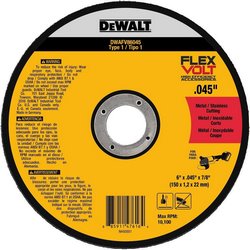 6&quot;x.045&quot;x7/8&quot; T1 FLEXVOLT  Metal Cutting Wheels