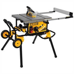 10&quot; Jobsite Table Saw 32-1/2&quot;  Rip Capacity and Rolling Stand