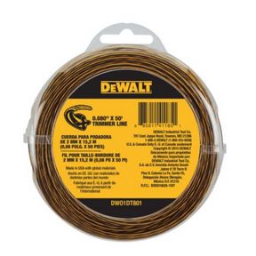 DEWALT TRIMMER LINE .080&quot;x50&#39;
