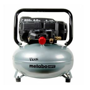 1.3HP 6 GAL PANCAKE COMPRESSOR 4.0 CFM@90PSI The Tank 13.5AMP