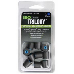 ISOTUNES TRILOGY REPLACEMENT  EAR TIPS (5 PAIR/PACK) - LARGE 