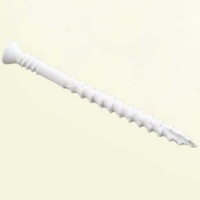 #8x2-1/4&quot; WHITE RUST-OLEUM PVC T17 TRIM HEAD SCREW (1C) 8/BX