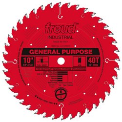 10&quot; 40T GEN PURP FLAT RIP COATED BLADE
