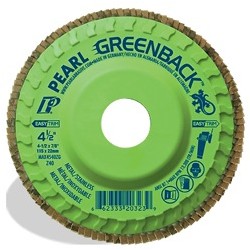 4-1/2&quot;x7/8&quot; Greenback Zirconia Maxidisc Flap Discs Metal/SS