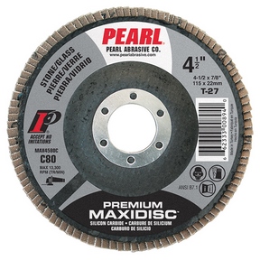 4-1/2&quot;x7/8&quot; SC Maxidisc Flap  Discs Stone/Glass T27 C80 (10)